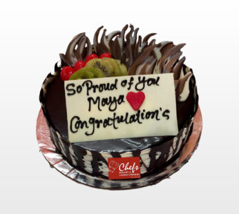 Chocolate Cake (with Fruit Toppings)